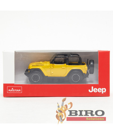 RS Masina RASTAR Die cast 1:43 JEEP Wrangler Rubicon, galben, 58380